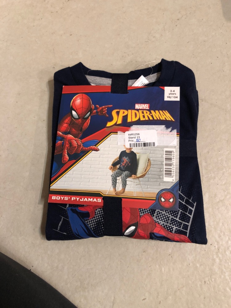 Spiderman nattøj 2-4 år