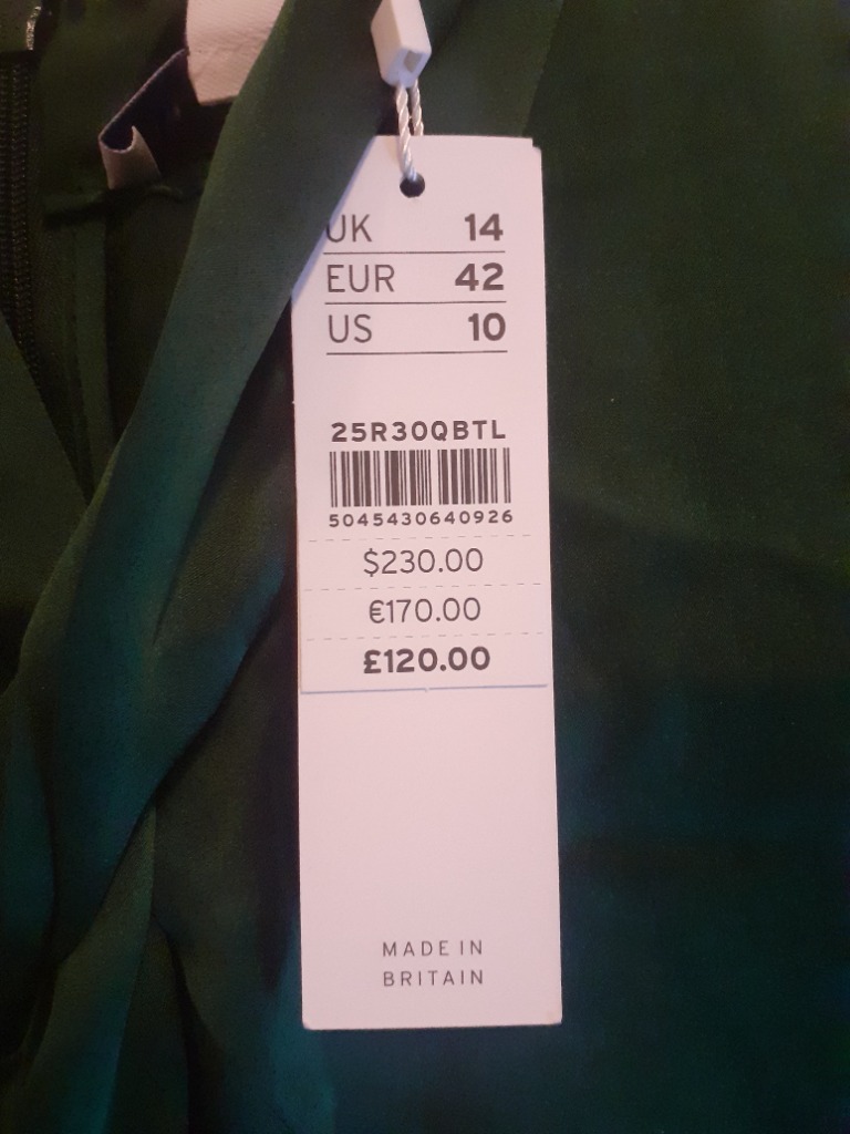 Nýr Topshop kjóll UK14