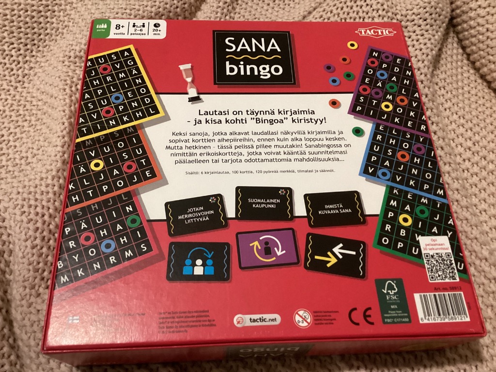 Sana Bingo peli