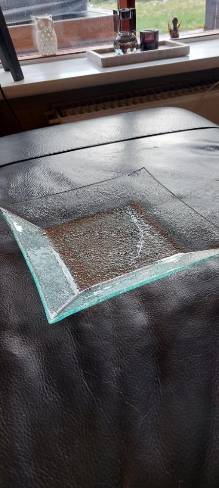 Glerdiskur 14x14 cm