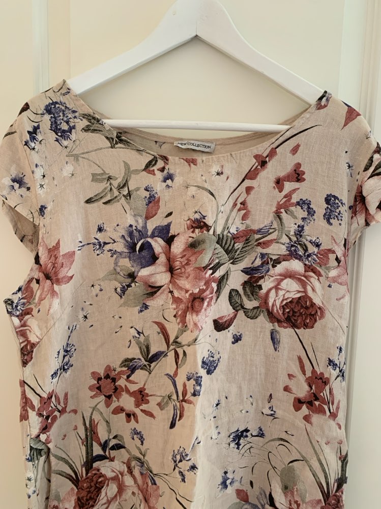 Blomstrete linkjole Str liten XXL