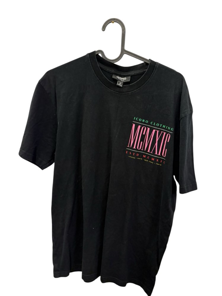 Miesten Icono musta t-paita, XS