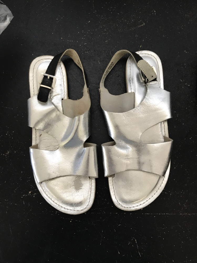 Sølv sandal 39