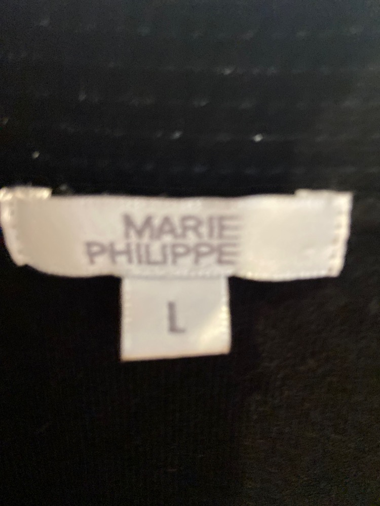 Svart strikket kjole str L