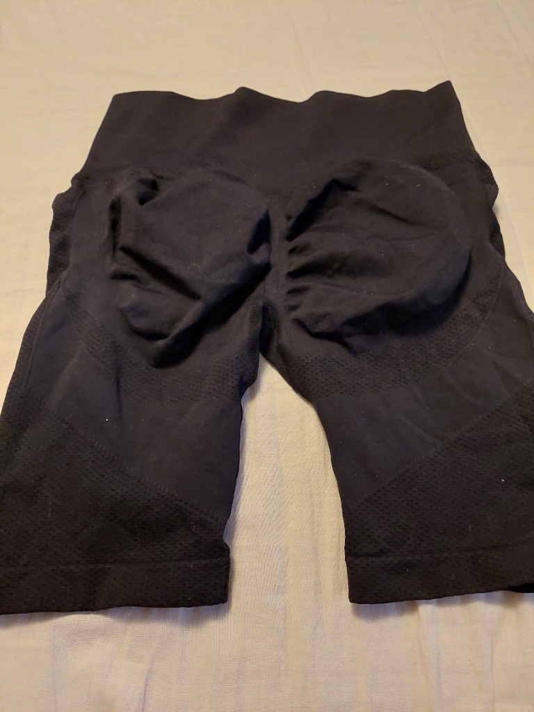 Svartar hjólabuxur M