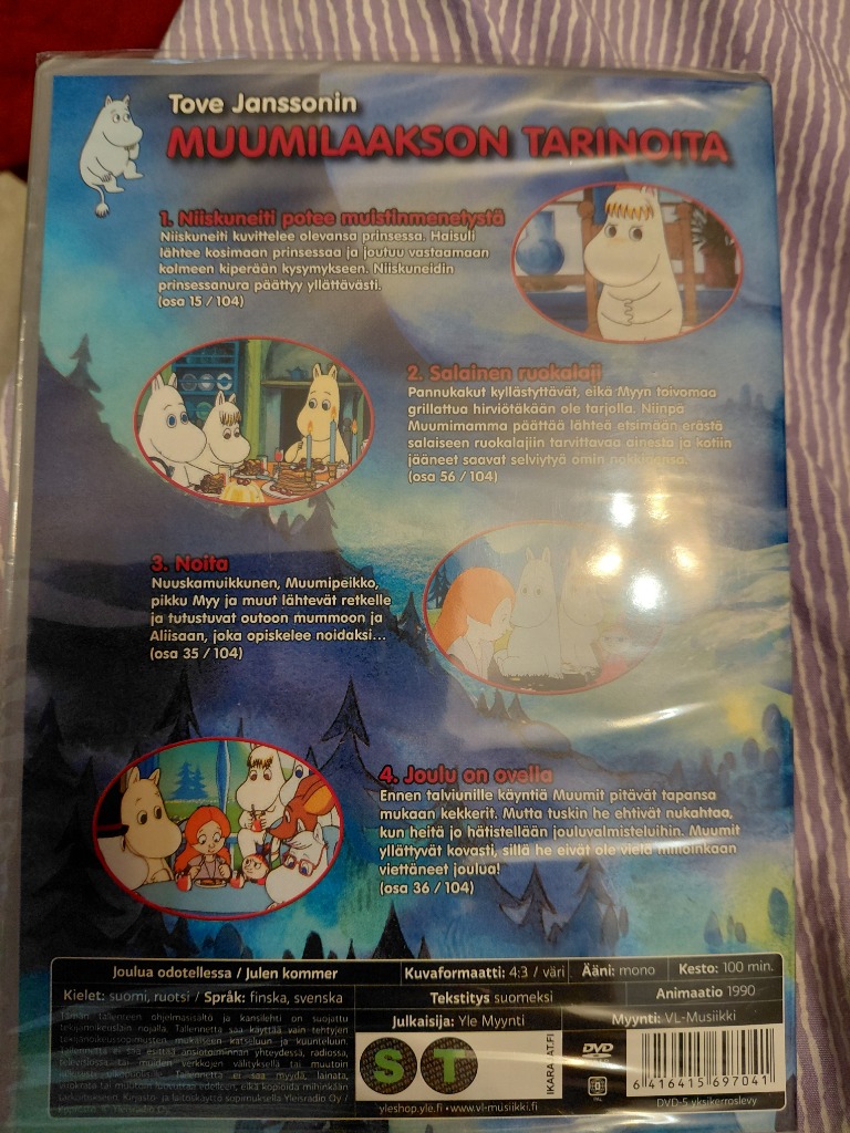 Muumi-DVD alkuperäisillä äänillä