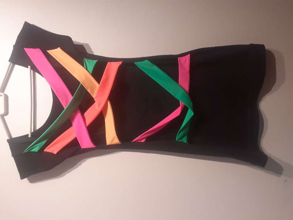Retro neon kjóll 10
