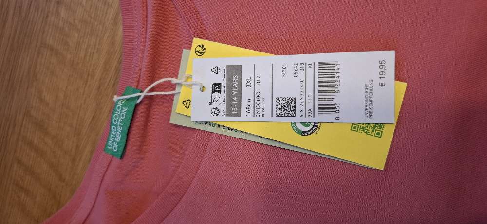 Nýr Benetton st. 13-14 ára bolur