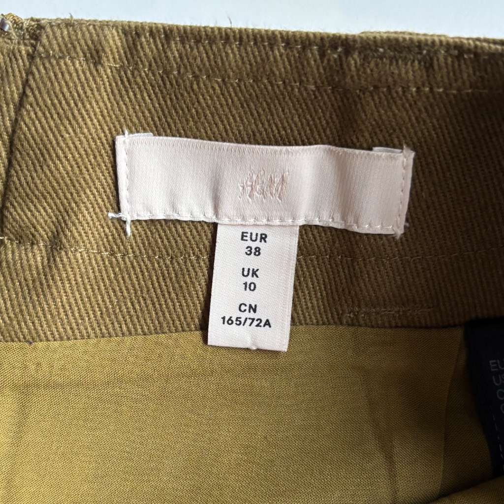 H&M vihreä minihame, koko 38