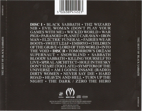 Black Sabbath : Best of, 2 CD