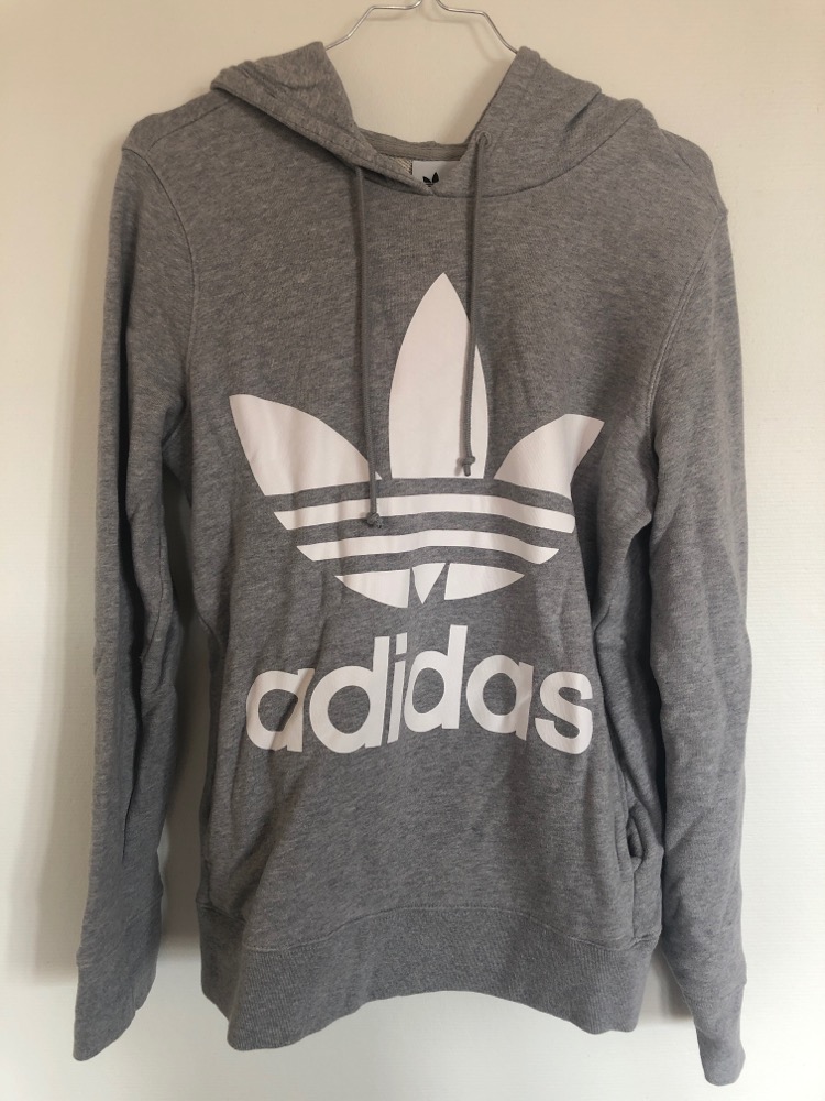 .Adidas hoodie grå