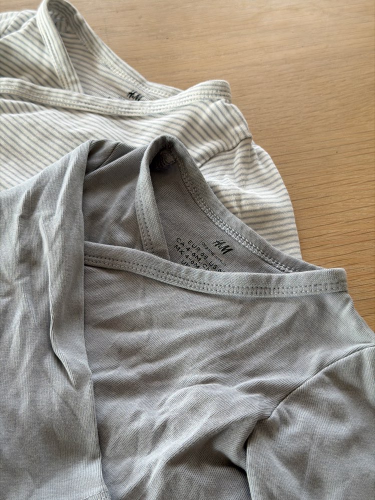 H&M samfellur 2stk blá 68