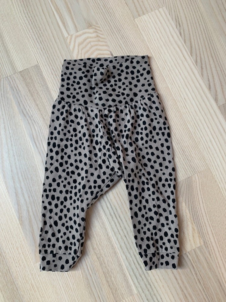 H&M leopard bukser, str 56/62