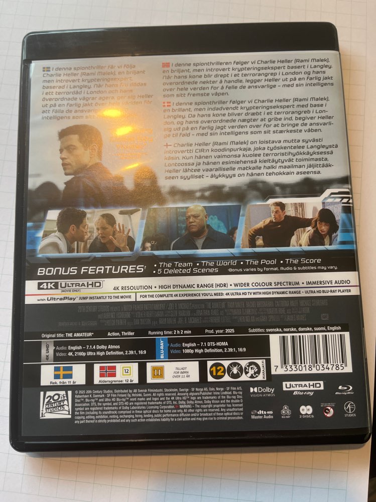 The Amateur/4K UHD