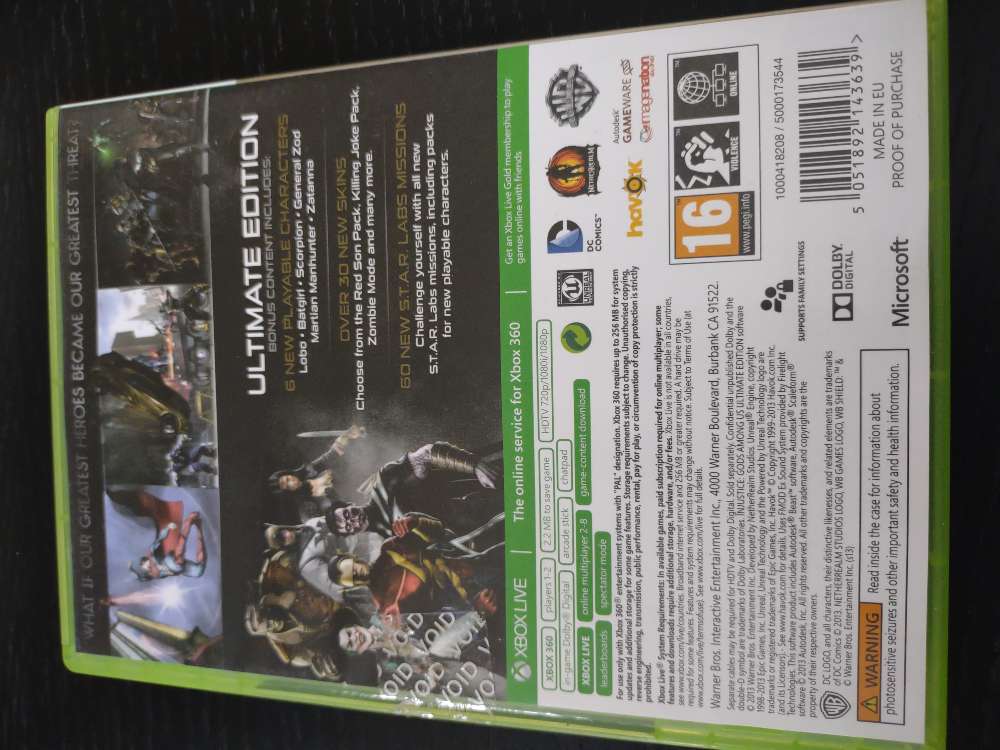 Injustice GAU u.edition Xbox 360