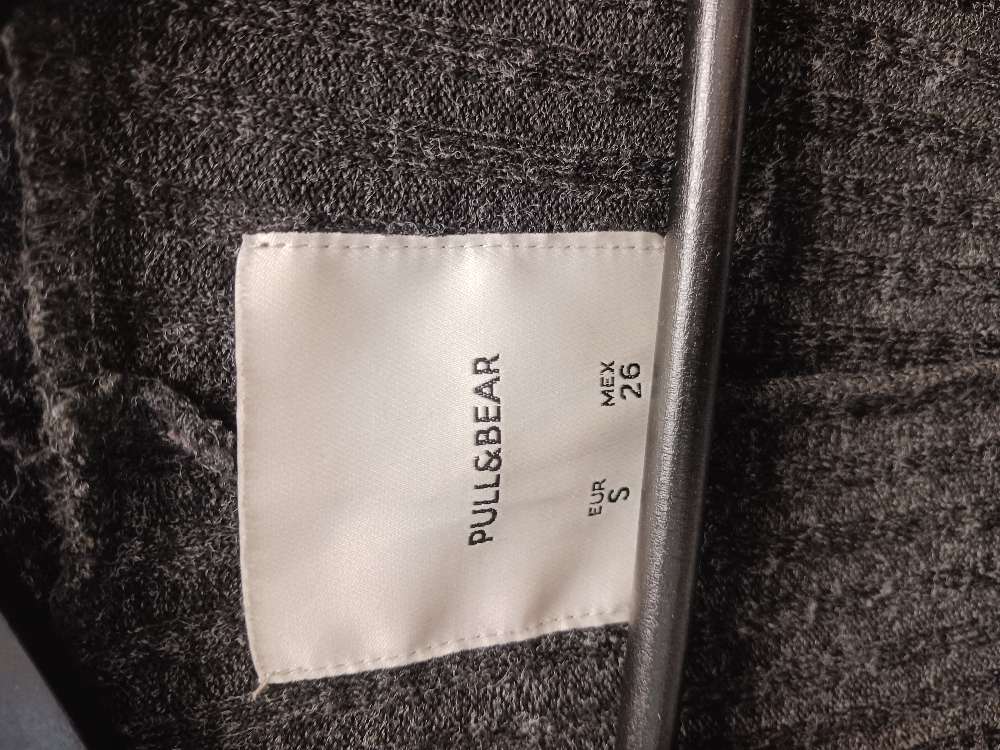 Pull&Bear tum.harmaa pitkä neule S