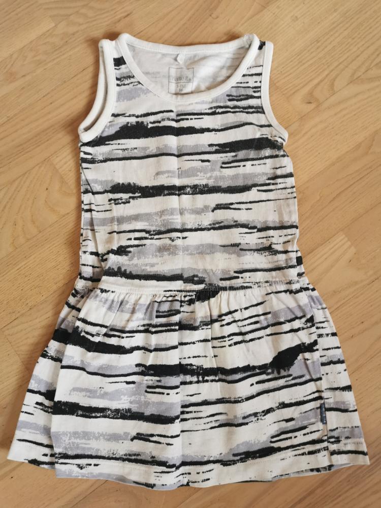 Name it kjole grå/hvid 86