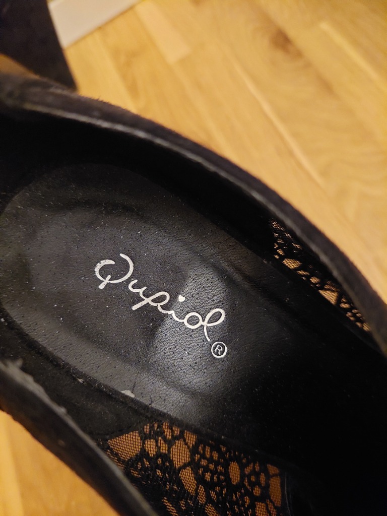 Qupid hælar blúndu 37/38