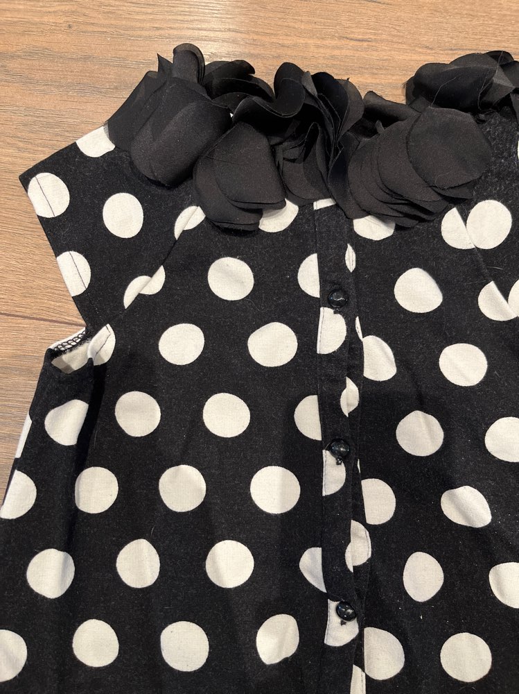 Lindex kjóll doppóttur St 122