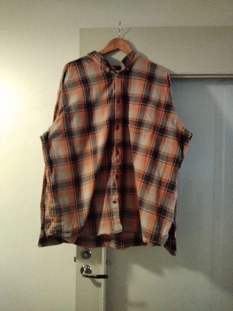 Flanelipaita, oranssi, 5xl