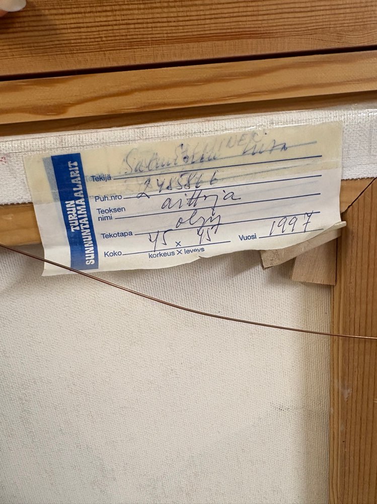 Liisa Salminen Käsityöläismuseo taulu