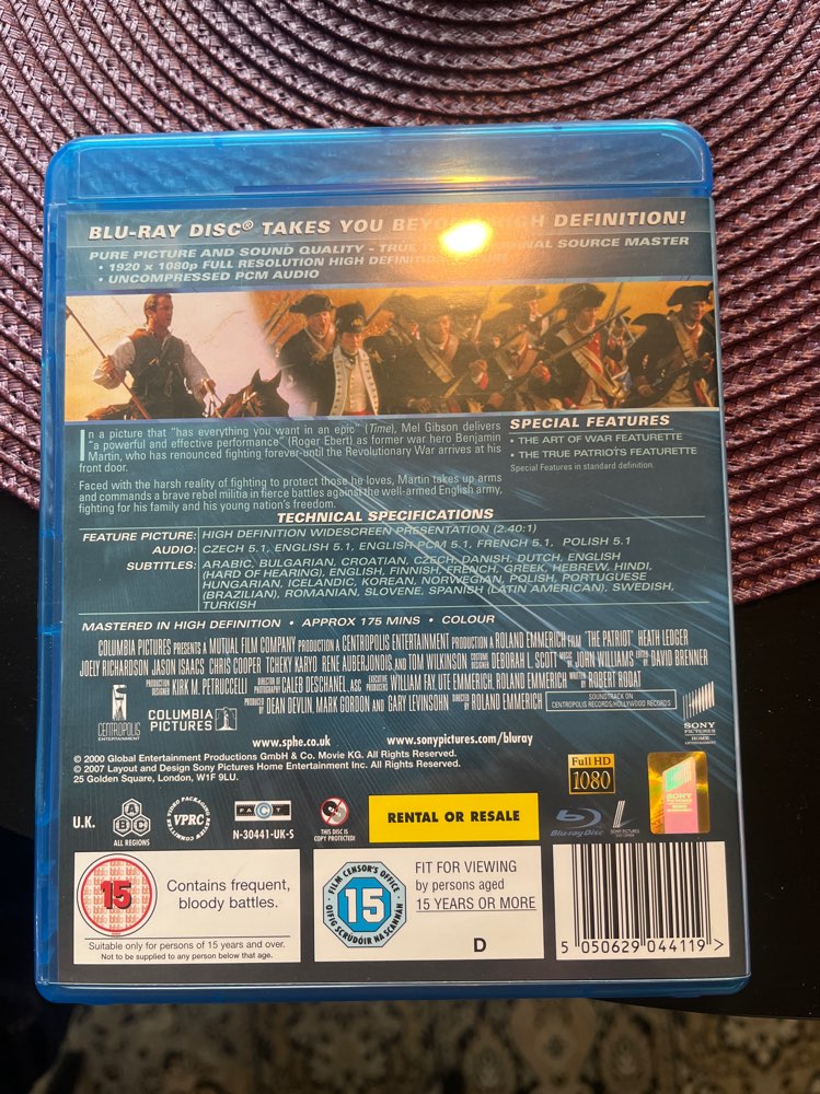 The Patriot/Blu-Ray