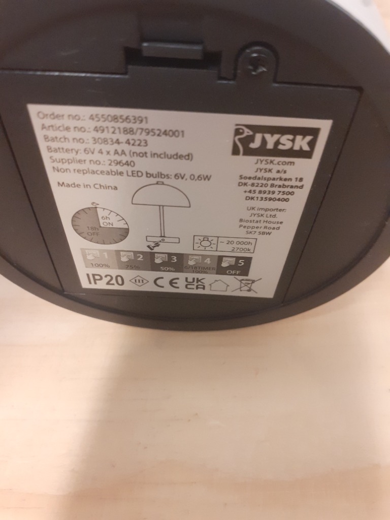 Skrautlampi úr Jysk