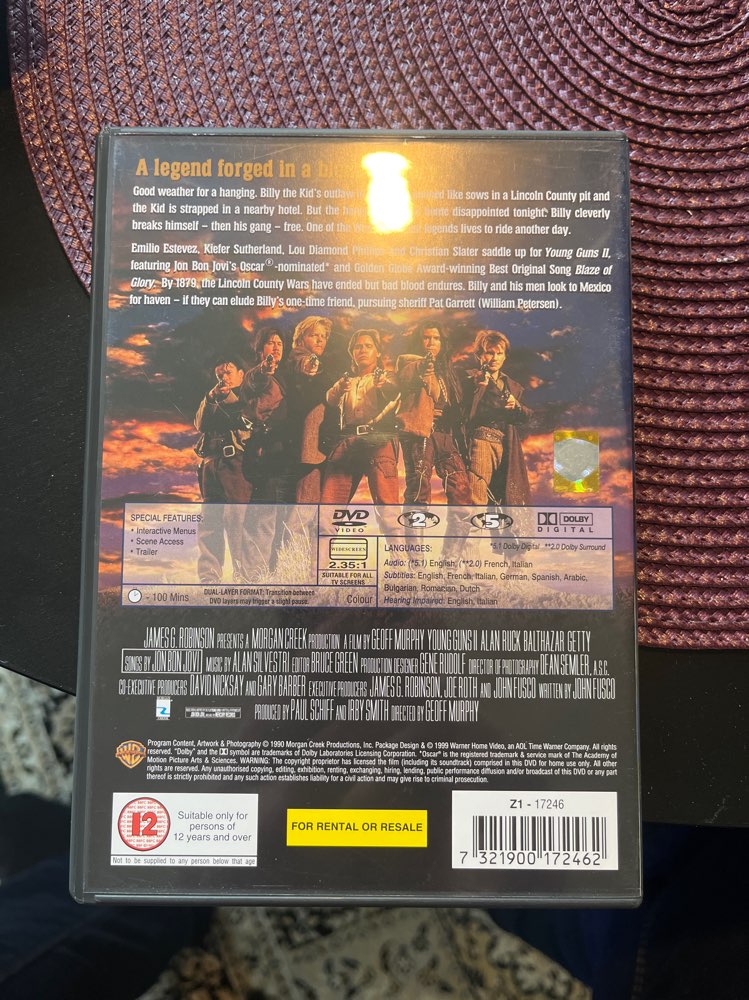 Young Guns II/DVD