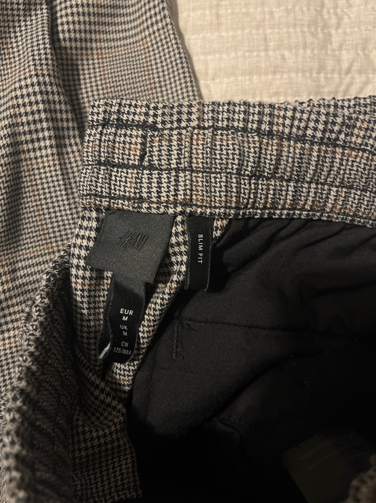 H&M harmaat housut koko m