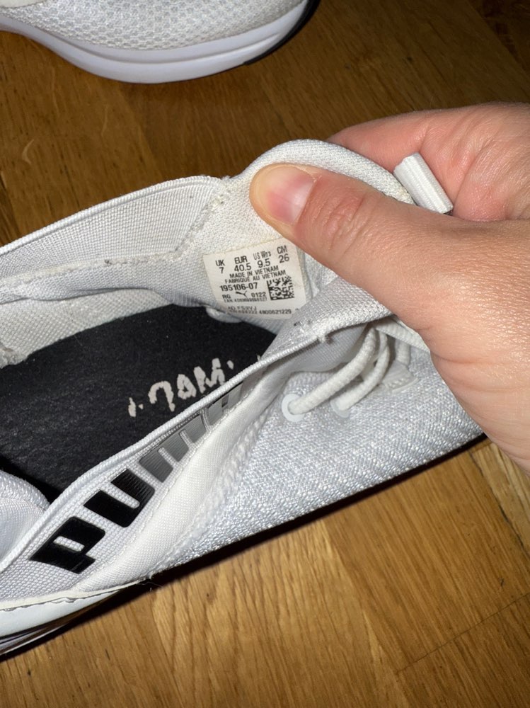 Puma hvítir skór st 40,5