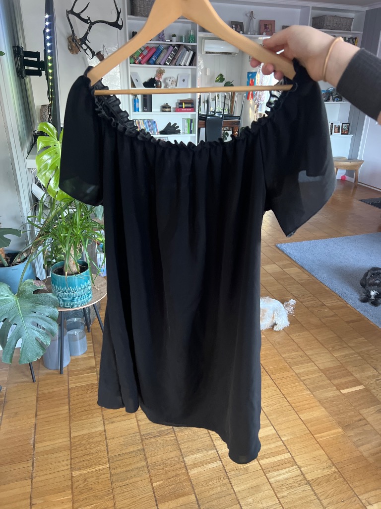 svart bluse  xl/l