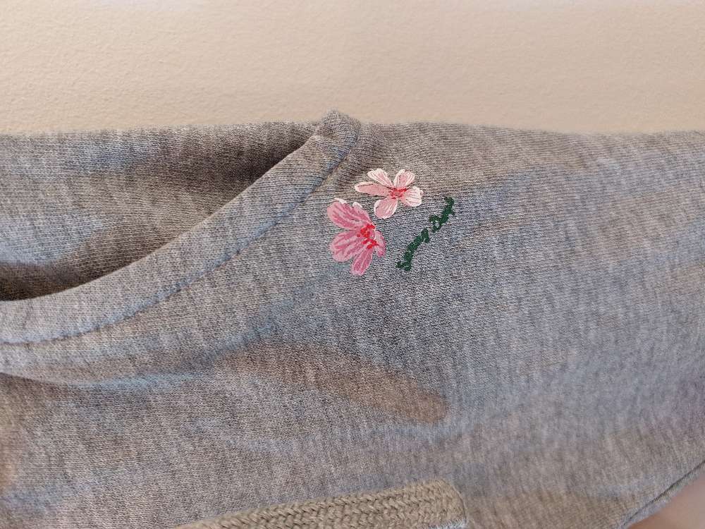 Name it buxur st 92 gráar m/blómum