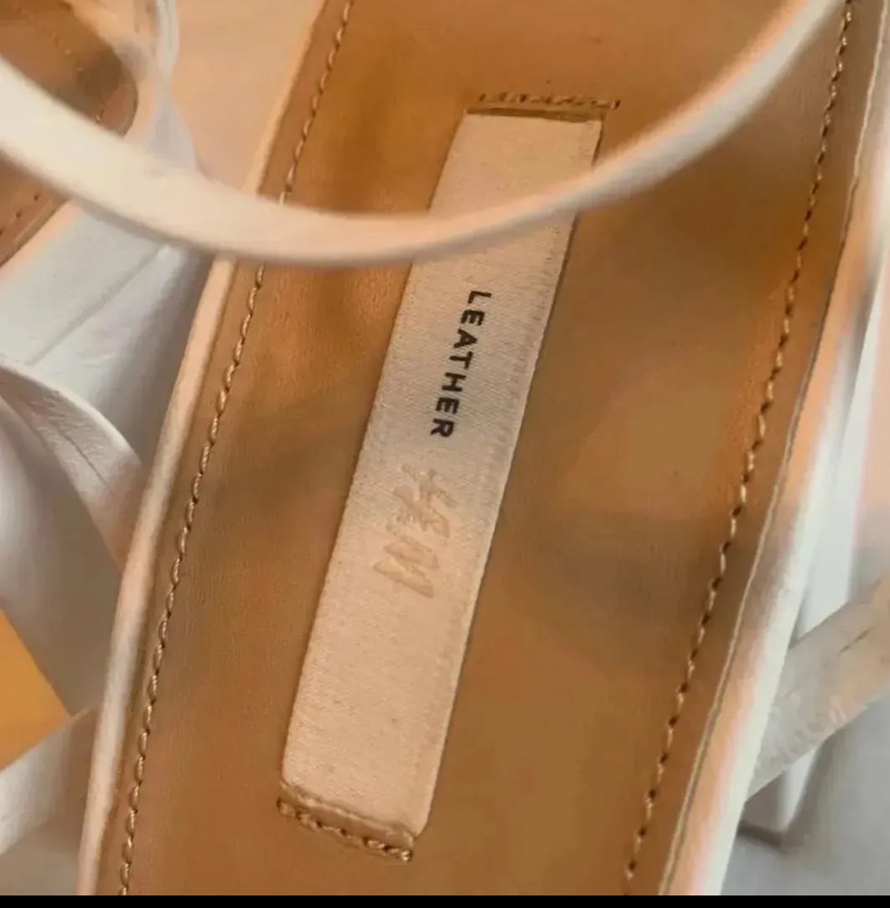 Skinn sandaler fra H&M str 39