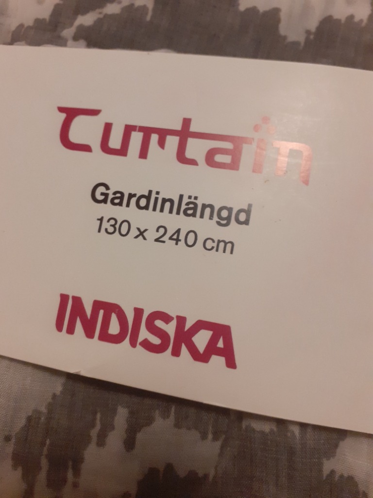 2 x Indiska gardínuvængir