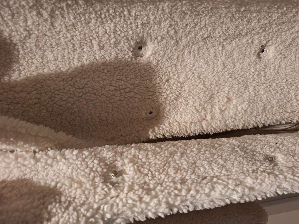 Jakki hvítur fluffý H&M M