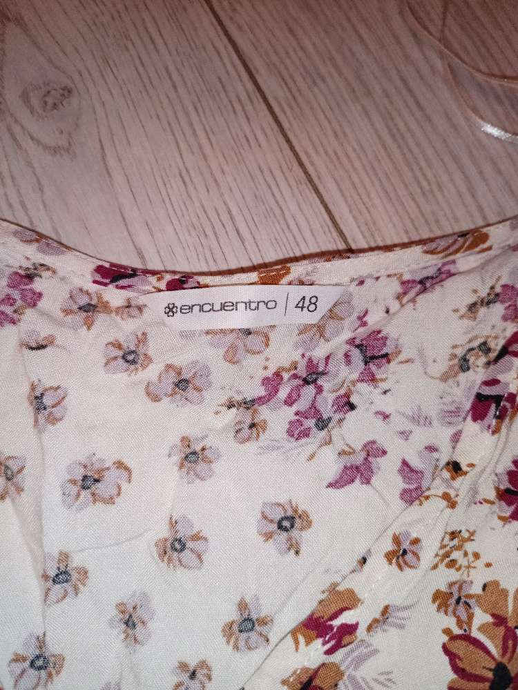 Kósý léttur blómakjóll St 48