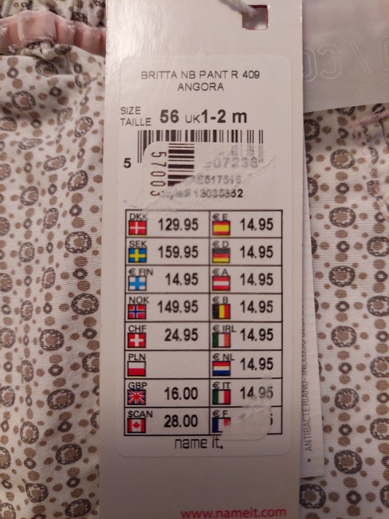 Nýjar Name it buxur 56