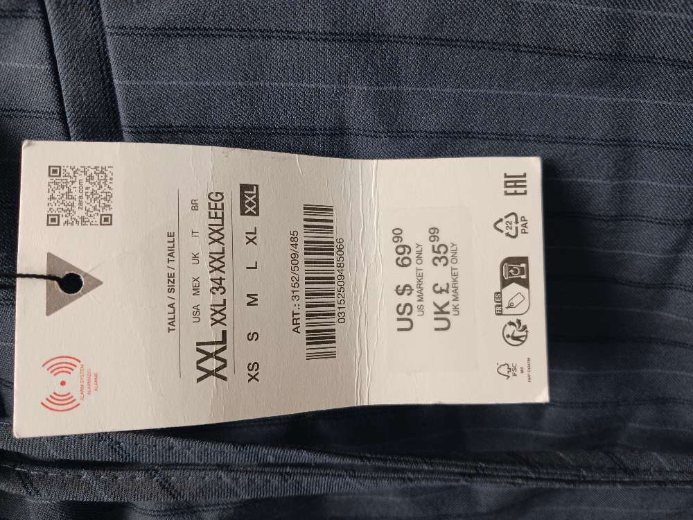 Zara uusi housuhame XXL