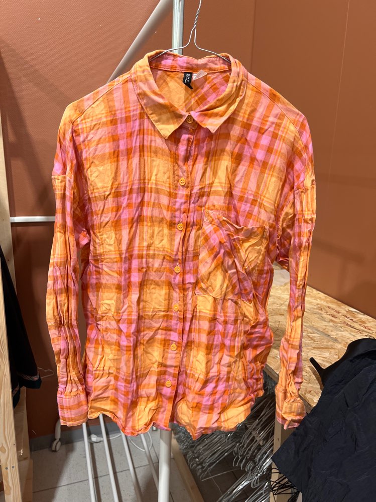 Skjorte H&M rosa/oransj