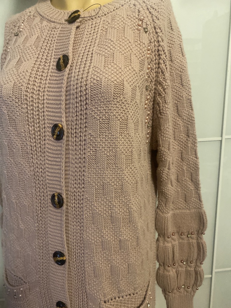 Ny kåpe( 50% ull)rose 