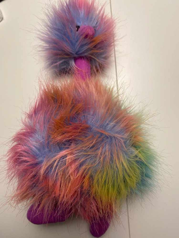 Jellycat bamse, pompom diskofugl, 33cm