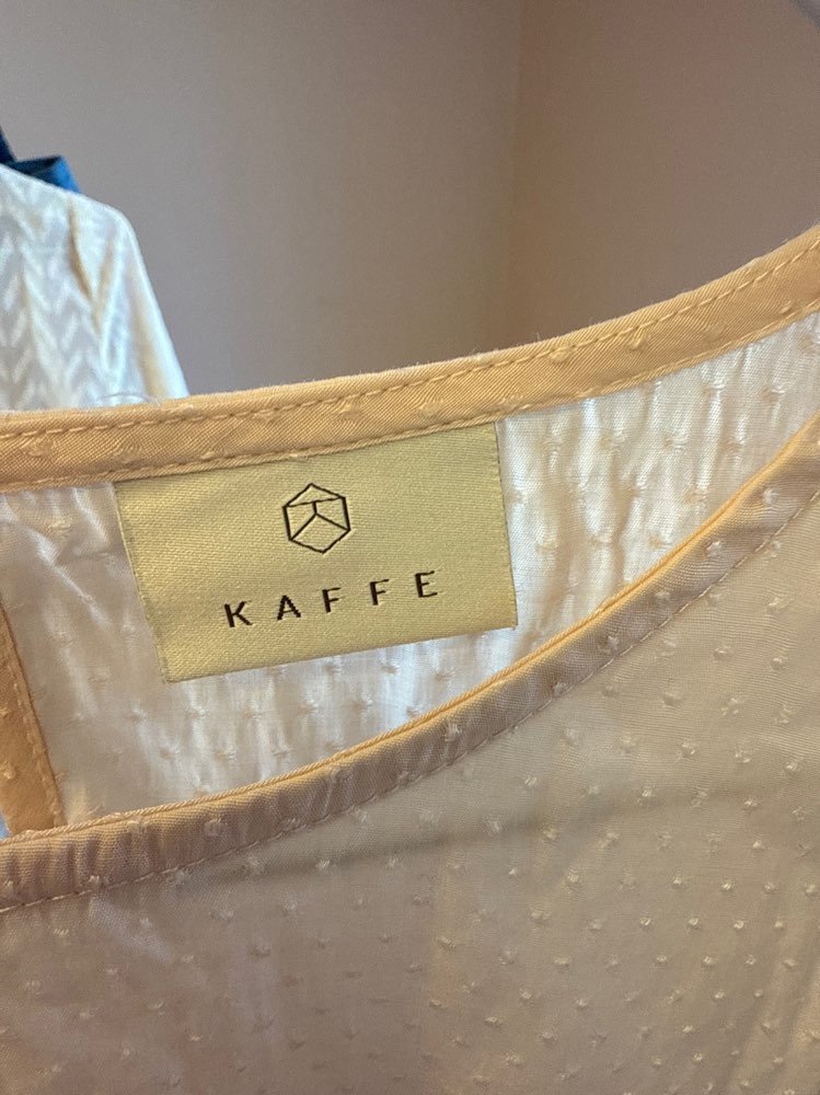Kaffe bluse, lys pudder fosa
