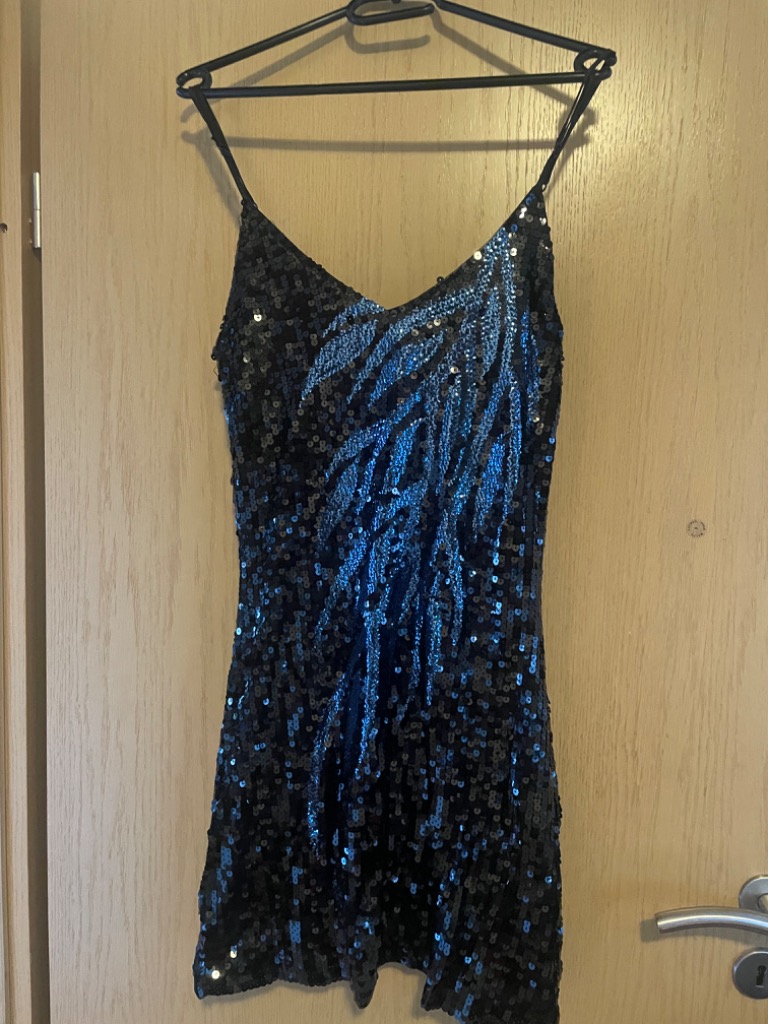 Blue and black dress 