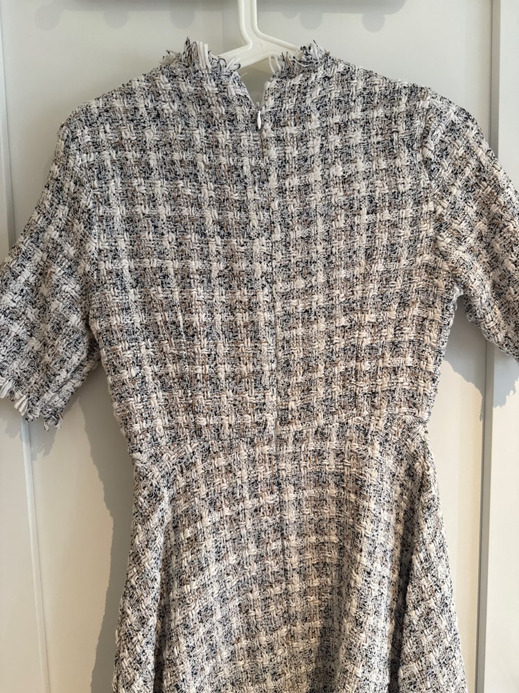 P - vintage rute kjole str s/xs