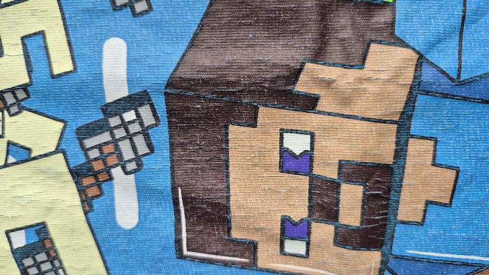 Minecraft 140cm sininen pitkähih