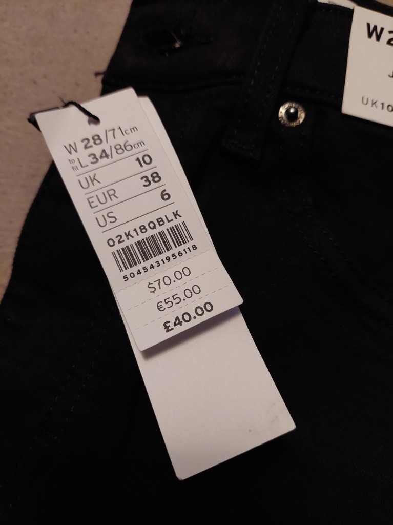 Nýjar Topshop buxur 28/34