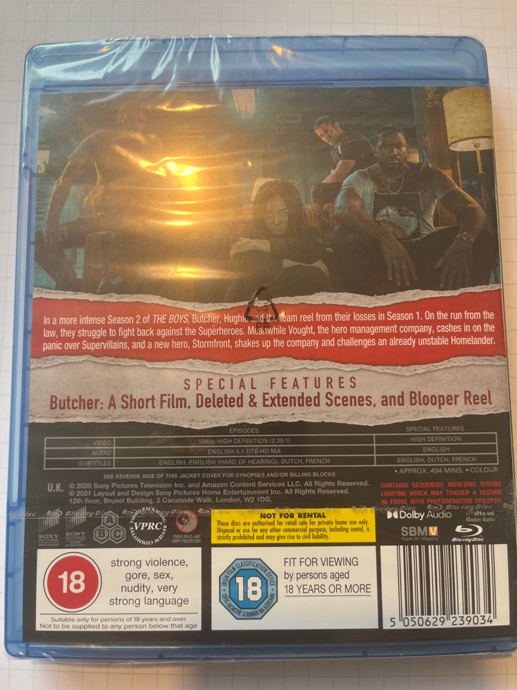 The Boys Season 2/Blu-Ray/muoveissa