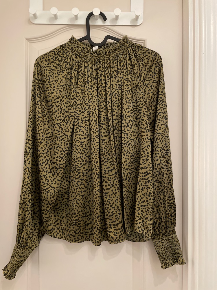 Grøn leopard trøje 