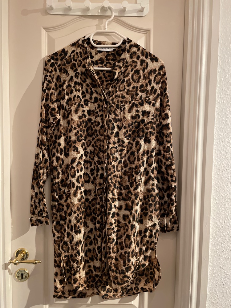 Pieces leopard kjole