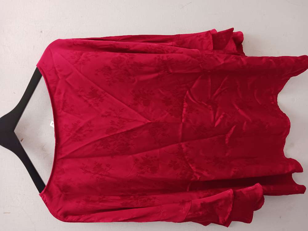 Kappahl punainen kukkapaita XL